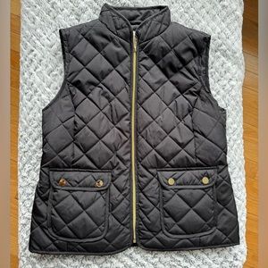 Black Quilted Vest :: Sz PM